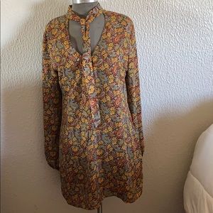 Vintage paisley mini dress